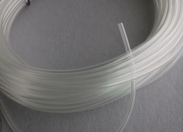 Meterware PVC Schlauch hohl rund 2mm grau